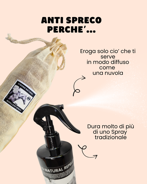Spray Repellente Naturale per Cavalli - Protezione con Neem, Geranio e Malaleuca
